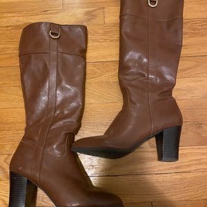 Alfani Size 8 Brown Leather Boots